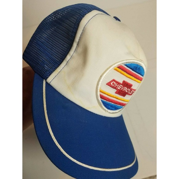 Vintage Chevrolet Patch Trucker Hat Snapback Chevy - Picture 3 of 10